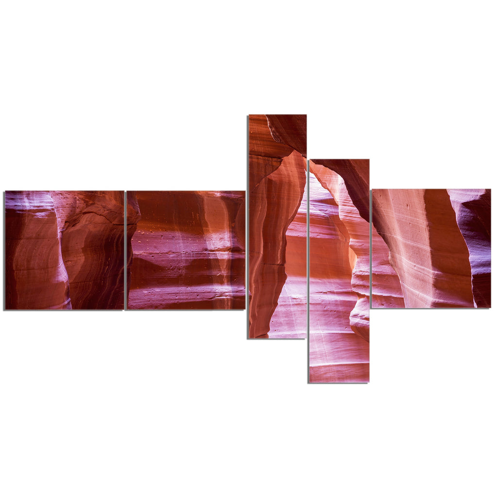 Brown 60 in. x 32 in. 4 Panels Canvas Print T467