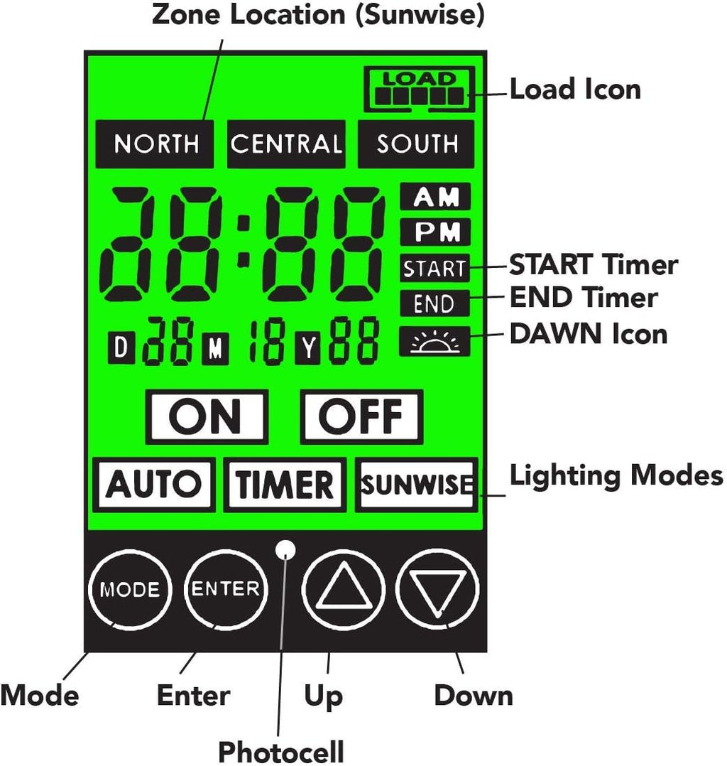 12V 300W Low Voltage Landscape Lighting Transformer with Dusk-to-Dawn Timer J59338