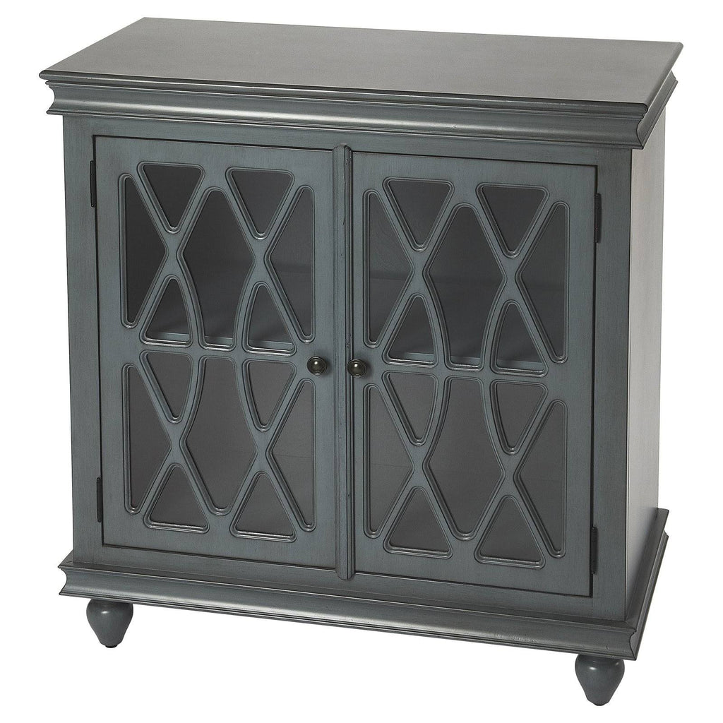 Twilight Blue 2 Door Accent Cabinet S897