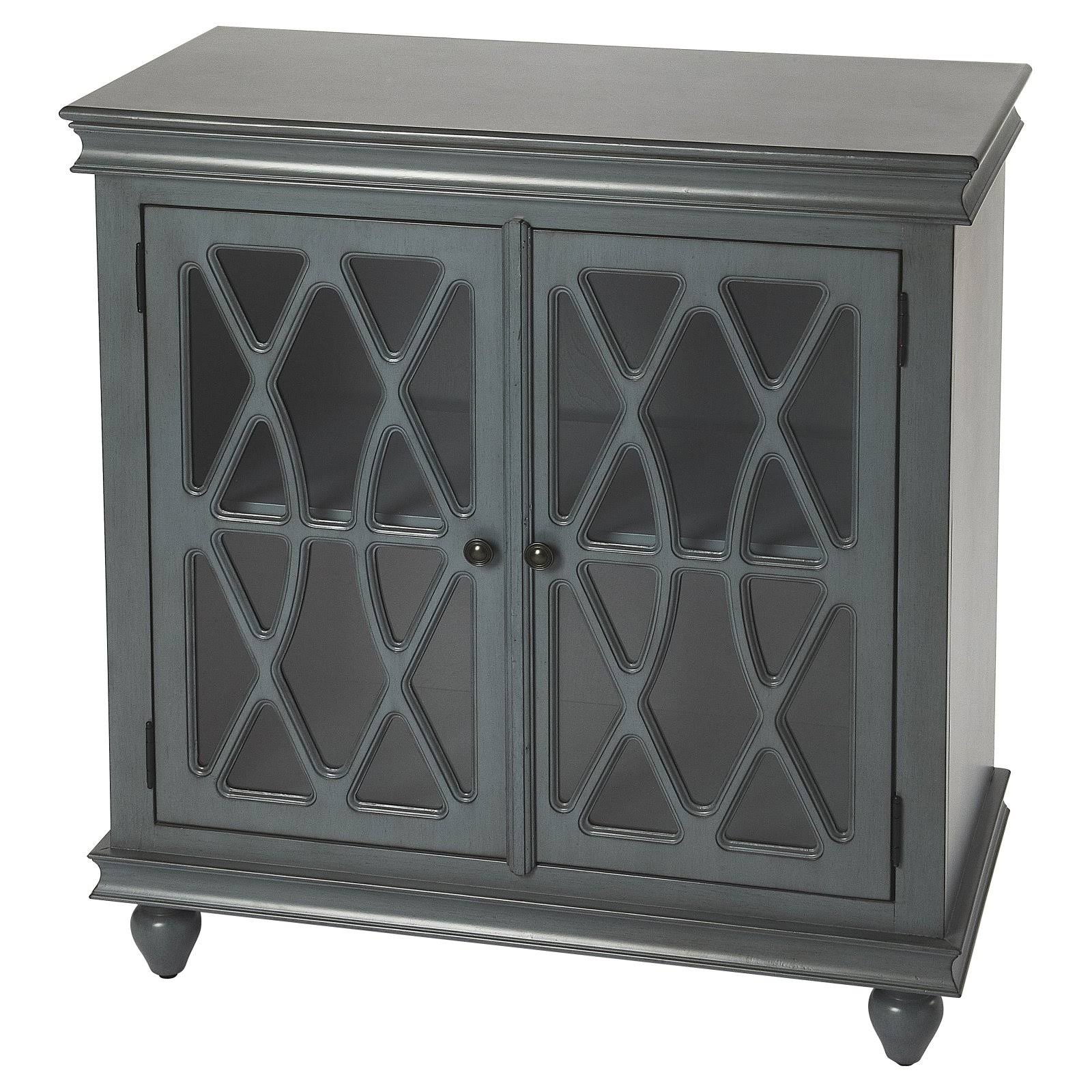 Twilight Blue 2 Door Accent Cabinet S897