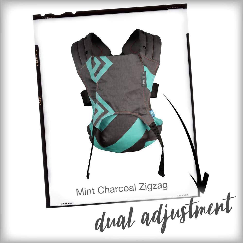 2 in 1 Toddler Carrier Charcoal Grey Black Zigzag X968739