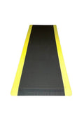 Anti-Fatigue Mat Black with Yellow Borders 4 ft. x 13 ft. x 0.63 in. S4638