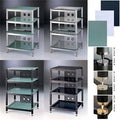 4 Frosted Glass Shelves AV Stand K258