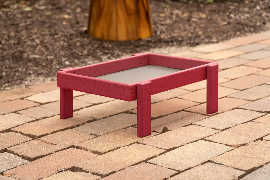 Plastic Platform Ground Bird Feeder Tray (Weathered Wood) X2961