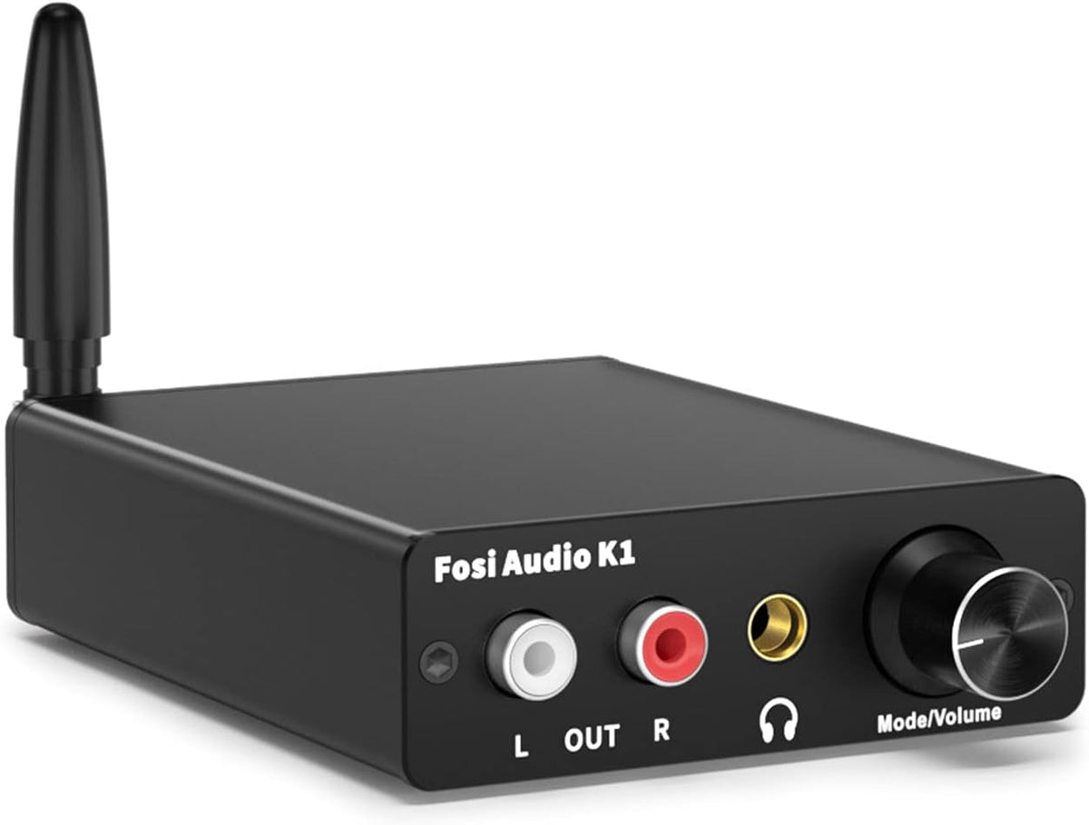 Bluetooth 5.0 DAC Headphone Amplifier Preamplifier 24-Bit 192 KHz USB Optical Coaxial to RCA AUX Digital-to-Analog Audio Converter Adapter Pack of 2 O579776