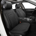 5 Car Seat Covers Black and Blue Leather Full Seat with 2 Car Backseat Storage Waterproof F71152