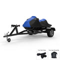 Jet Ski Cover, Trailerable, Blue / Black, Includes Trailer Straps And Storage Bag J9514