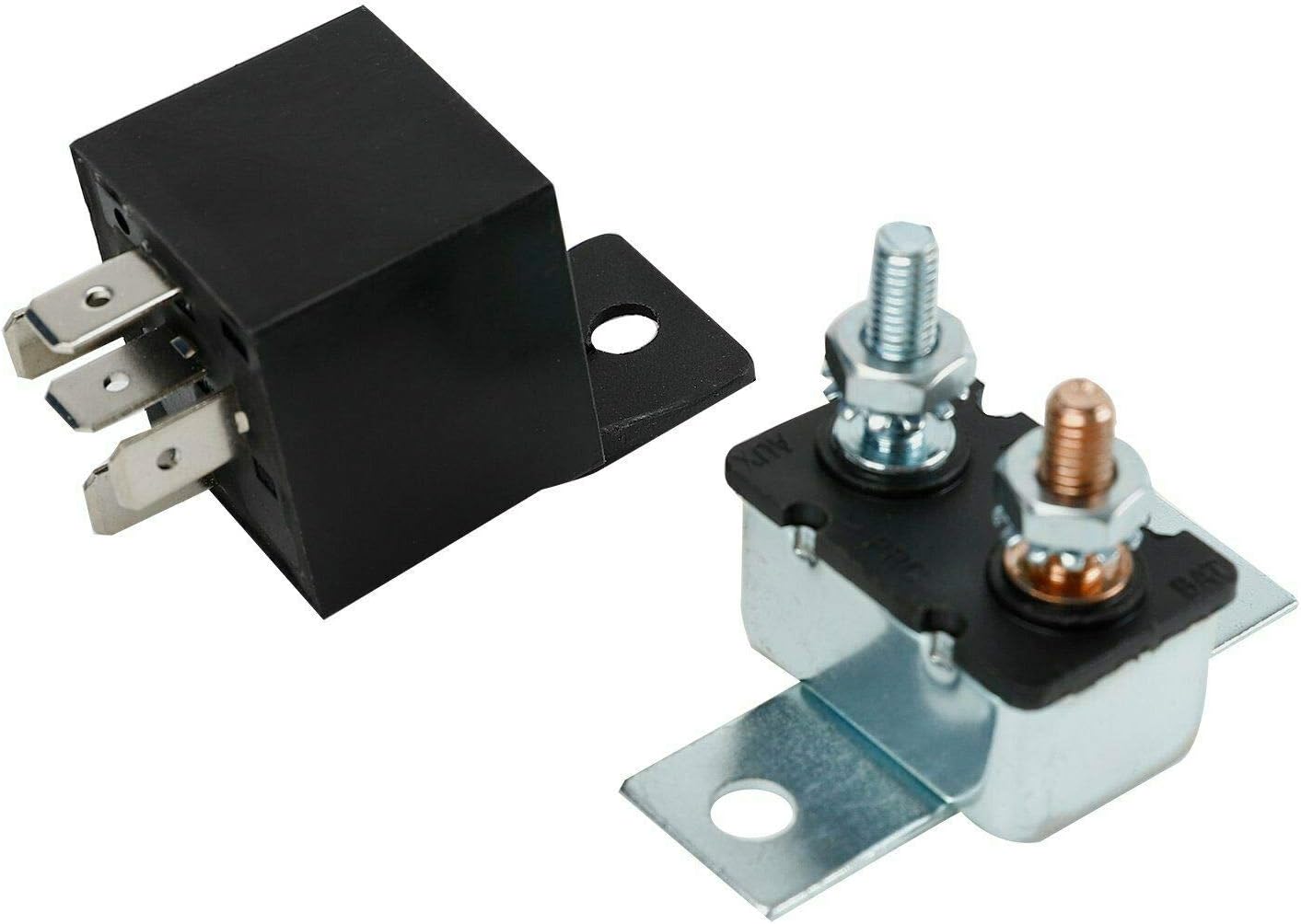 16" Slim Push Pull 12V Electric Radiator Cooling Fan with Thermostat Control Relay Wire Kit Pack of 2 A11746