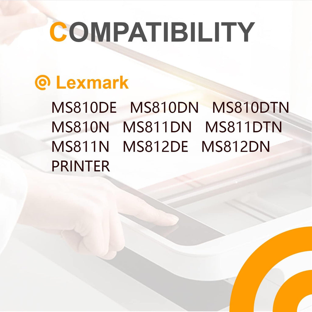 Remanufactured Toner Cartridge 521H Replacement for Lexmark Printer (25,000 Pages, 1 Black) B3888