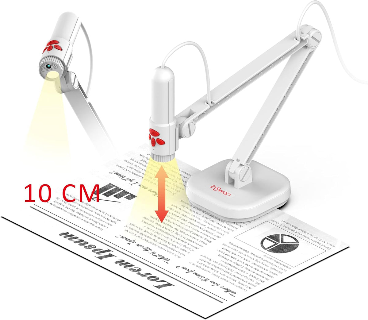 3-in-1 5MP USB Document Camera/Webcam/Visualizer Pack of 2 Z762