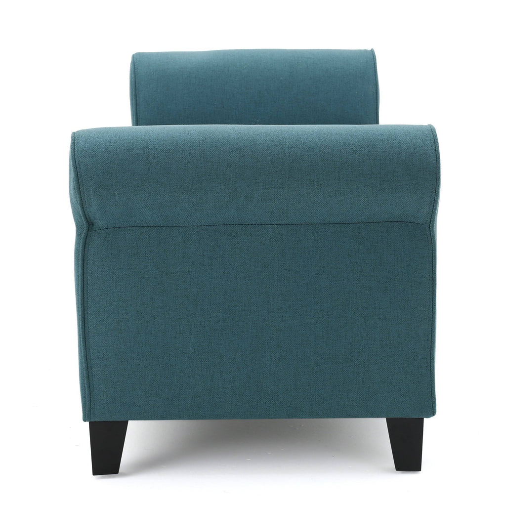 Light Blue Fabric Storage Bench W645068