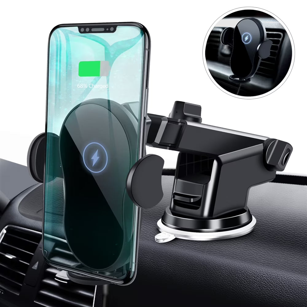 Wireless Car Charger Mount for iPhone 14/13/12/11/X/8 Series U19051