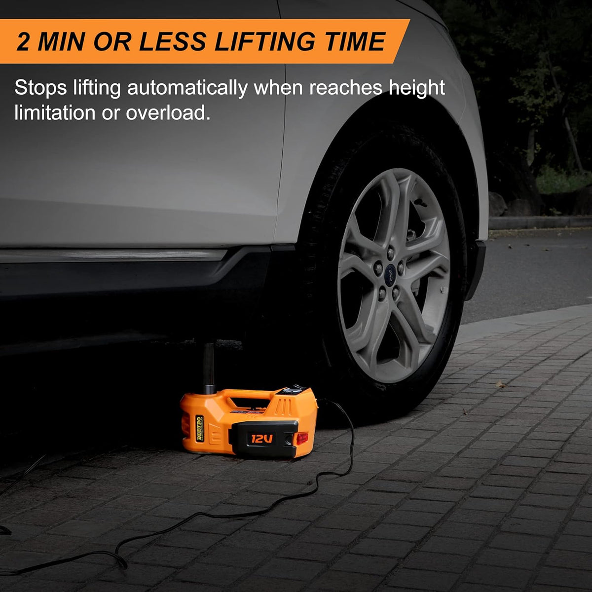 4 in 1 Electric Hydraulic Car Jack 3 Ton with Tire Inflator Pump and Electric Wrench W9145