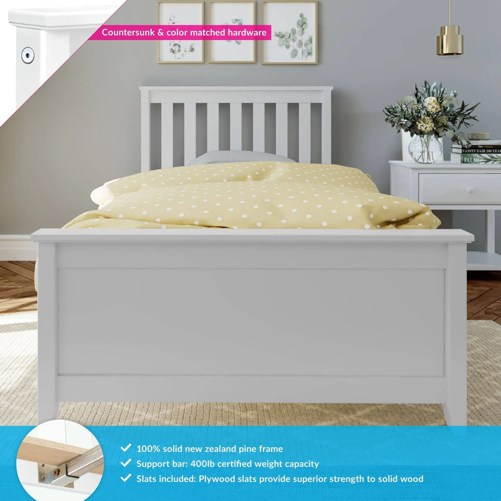 Solid Wood Twin-size Bed L15802