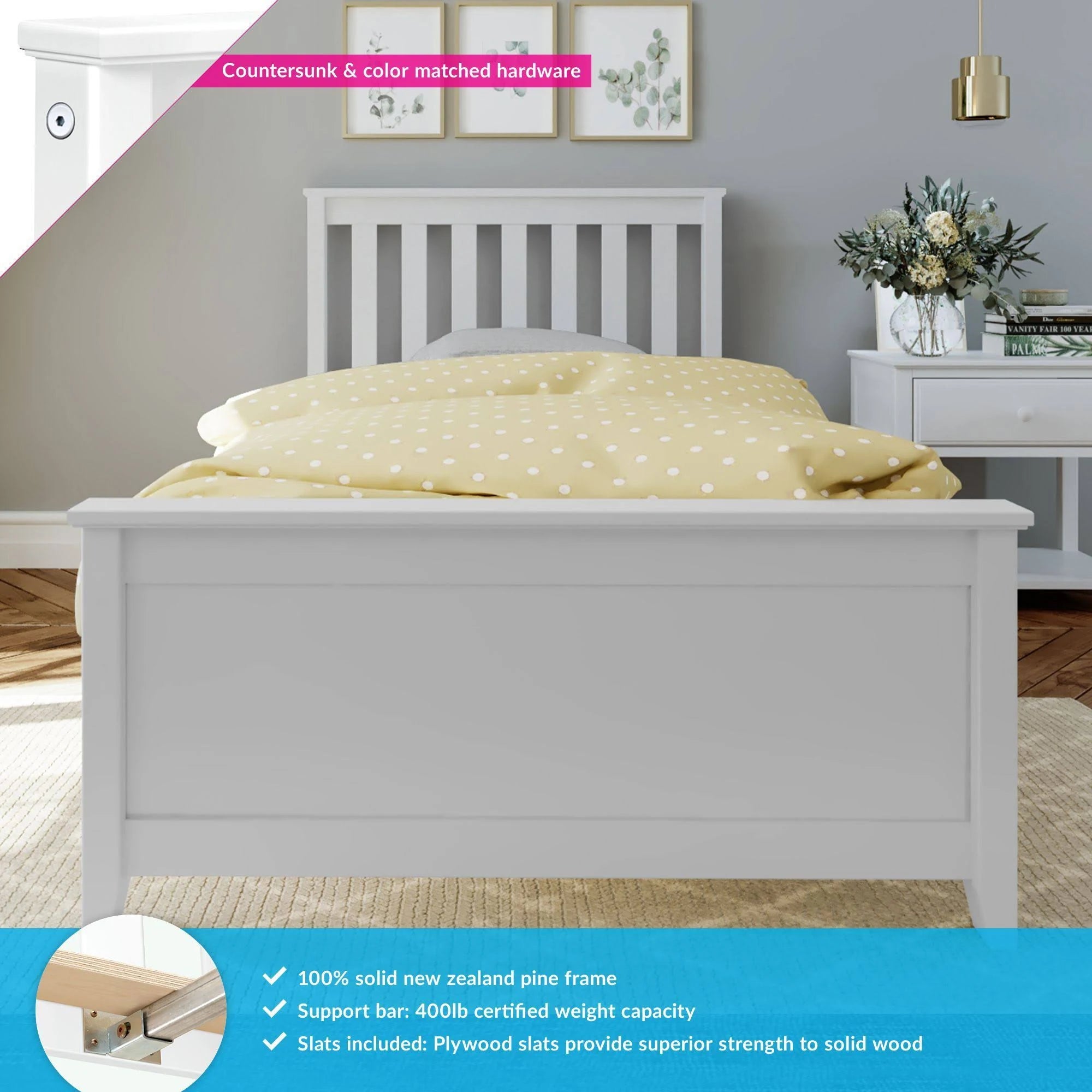 Solid Wood Twin-size Bed L15802