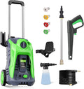 3500 PSI 2.6 GPM Electric Pressure Washer with 4 Nozzles Foam Cannon S7965