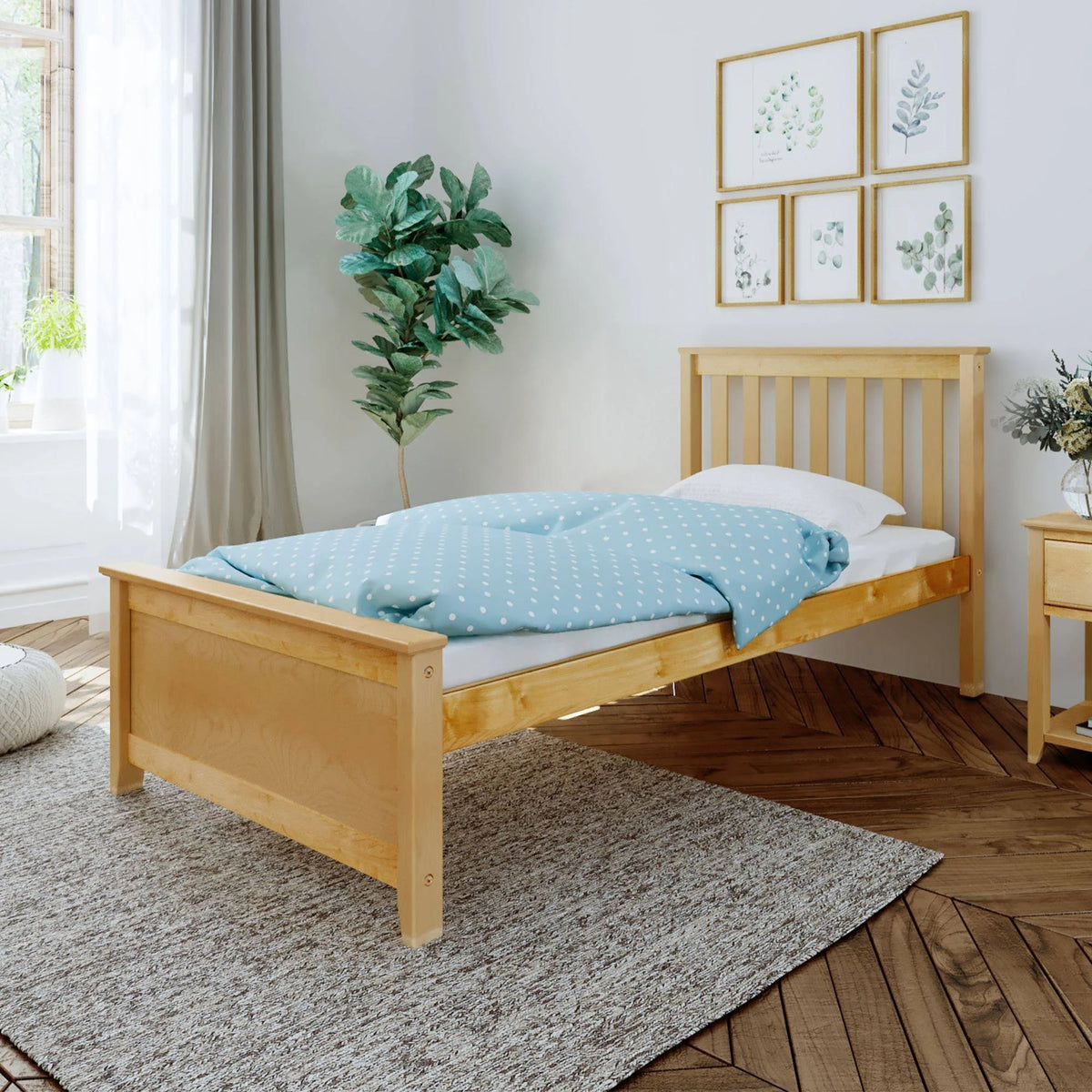 Solid Wood Twin-size Bed L15802