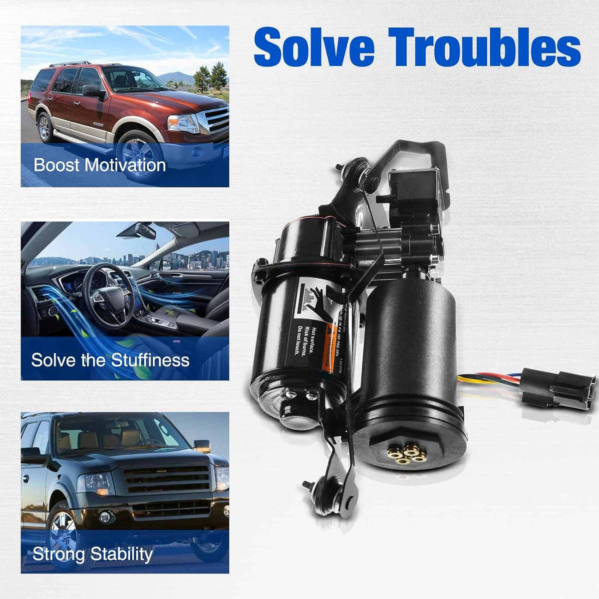 Air Ride Suspension Compressor Pump with Air Dryer H671