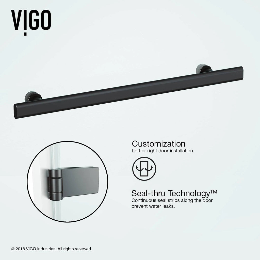 Hinged Frameless Tub Door S831