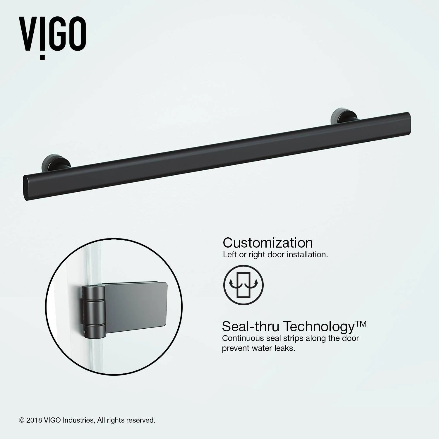 Hinged Frameless Tub Door S831