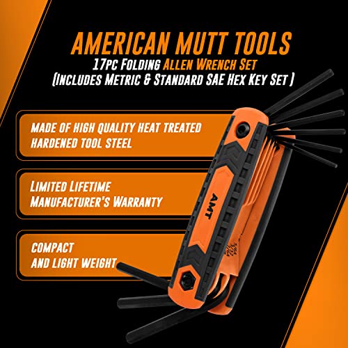 17pc Folding Allen Wrench Set X559