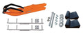Orange Snowmobile Skis with 4.5" Shaper Bars Complete Kit C436