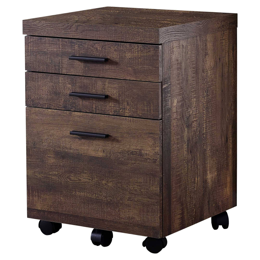 Black Grey 3 Drawers Filing Cabinet I712835