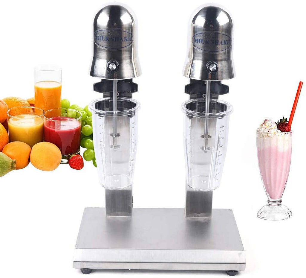 Dual Head Commercial Electric Milk Shaking Machine with 2pcs 650ml Cup Drink Mixer N379