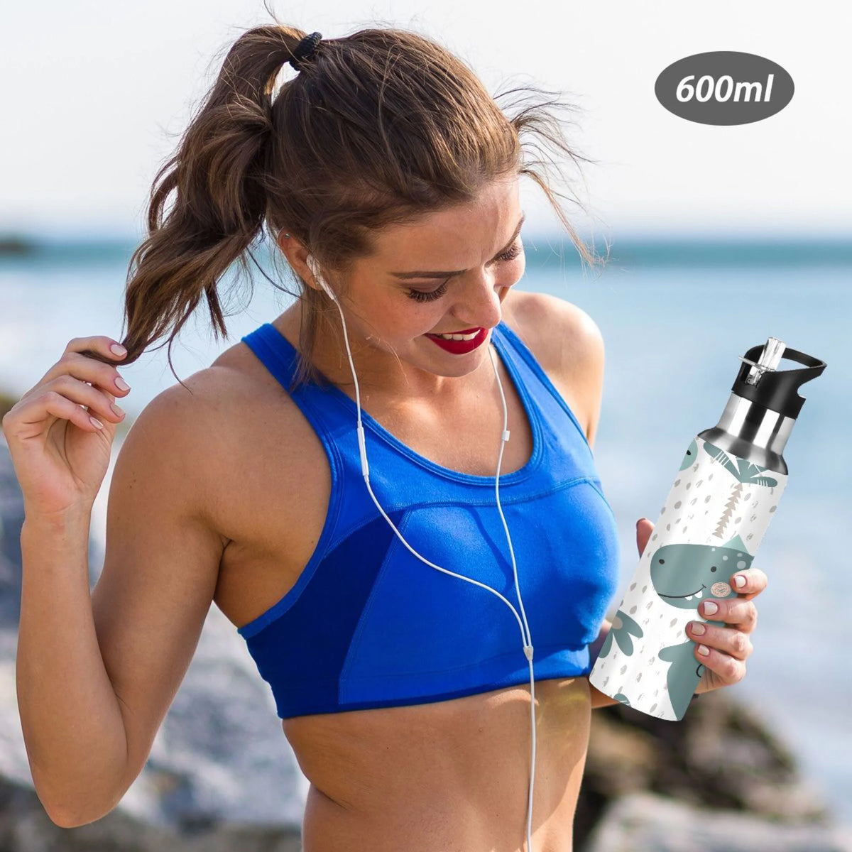 Stainless Steel Insulated Water Bottle with Straw Lid M92819