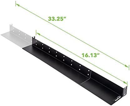 Adjustable Rack Mount Server Shelf Rails 1U Full Depth 2-Pack A798831