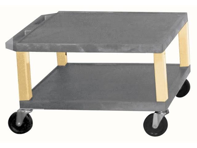 Gray 2 Shelf AV Cart P813709