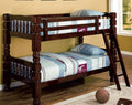Espresso Wood Twin/Twin Jumbo Bunk Bed I6494