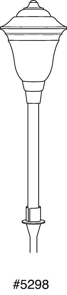 Black LED Path Light Q280824