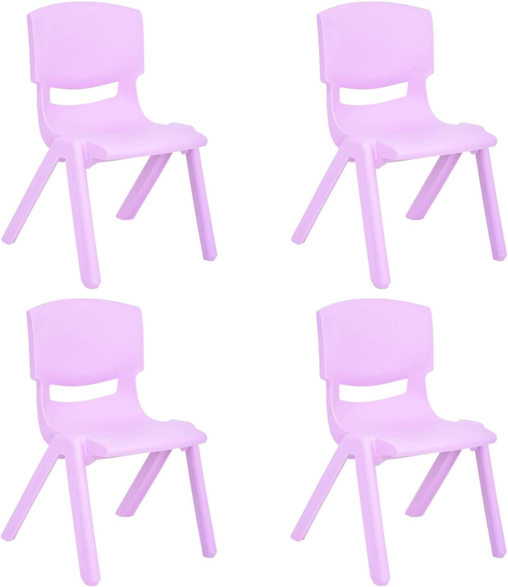 Lime Green 4 Pack Stackable Plastic Kids Learning Chairs G378