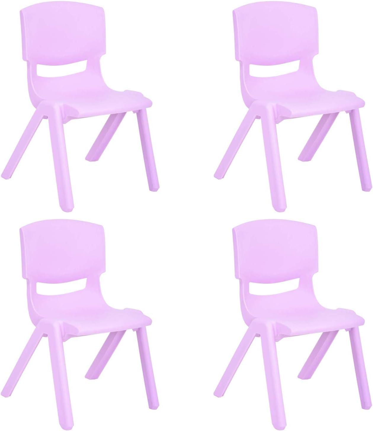 Lime Green 4 Pack Stackable Plastic Kids Learning Chairs G378