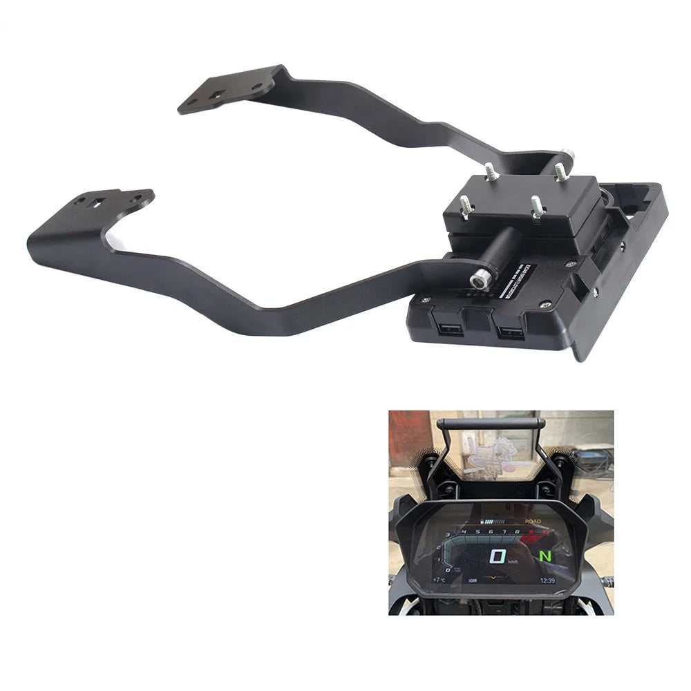 Motorcycle Navigation Bracket Mobile Phone Holder Charging Bracket W722375