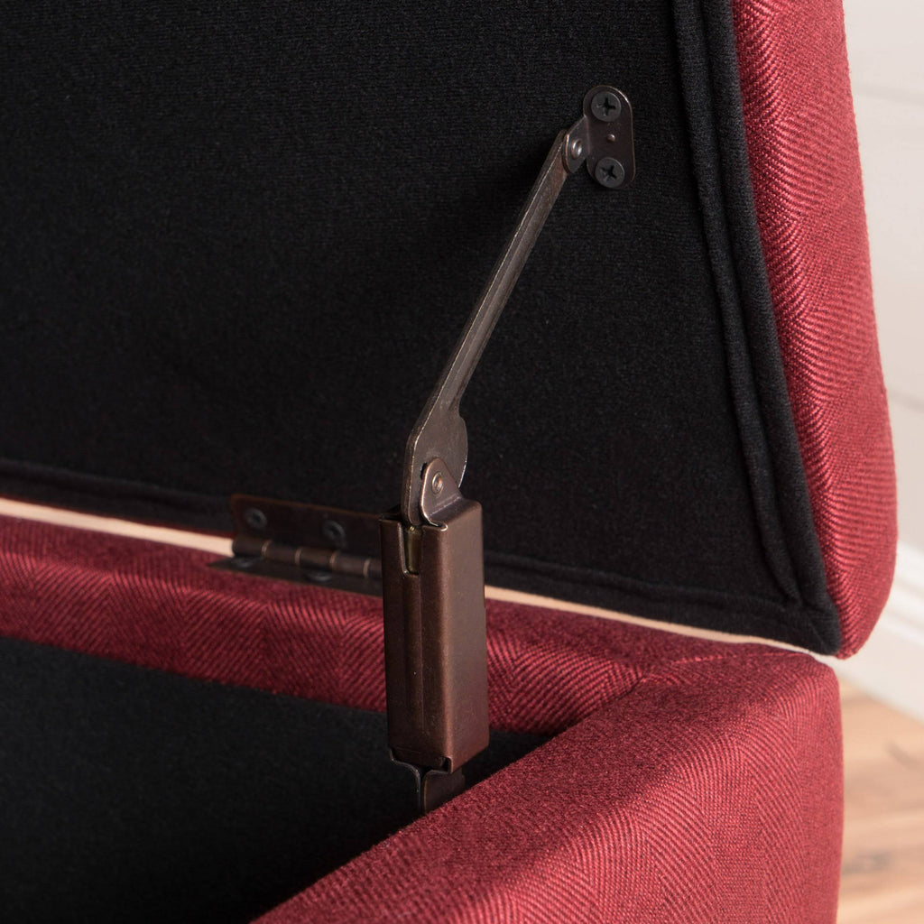 Fabric Storage Ottoman Bench B205