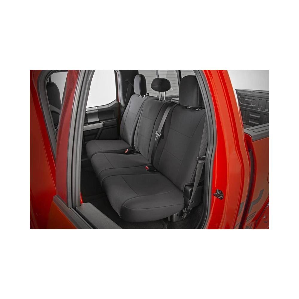 Black Neoprene Rear Seat Cover I275
