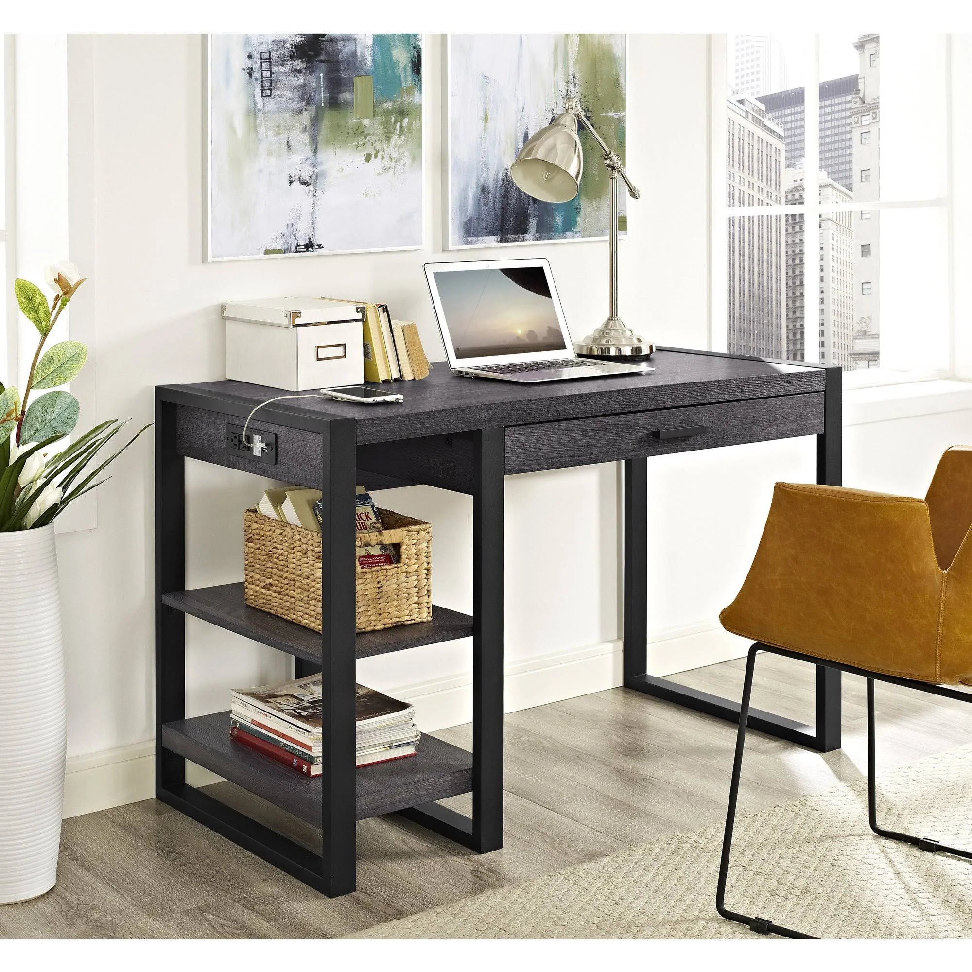 Charcoal Computer Desk U62098