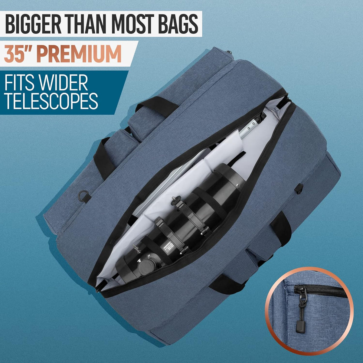 Large 35" Padded Telescope Bag with Internal Padded Pockets C448684