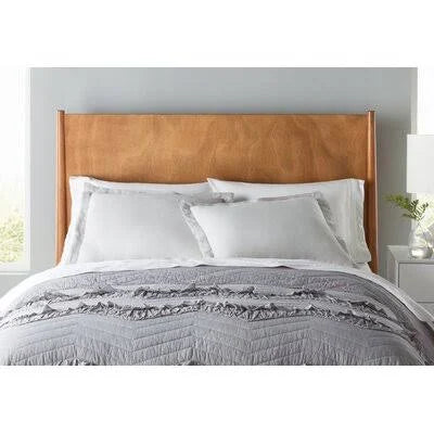 Gray Twin XL Chevron Ruffles Quilt G16483
