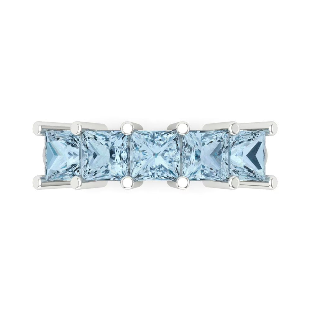 14k White Gold Eternity Band B21905