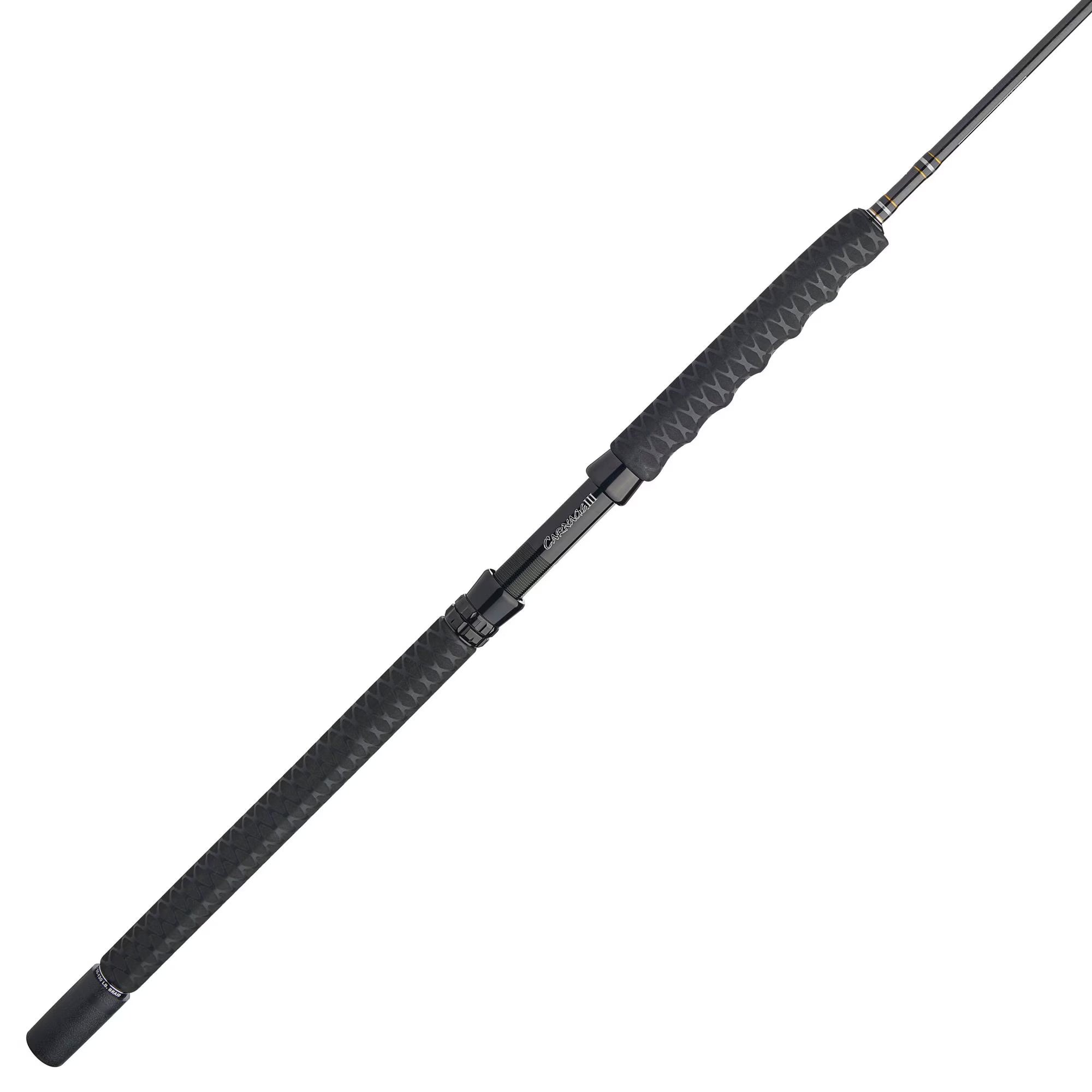 Carnage III Boat Rod Conv. SLS3 Construction Fuji K Guides, w/SIC Inserts, HBS Reel Seat, 50-100lbs. 6' S8330