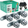 1-1/8" 5-Pack Metal RV Cam Locks with 10 Keys U677790