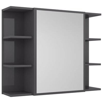 Wall Mounted Bathroom Cabinet High Gloss White S104107