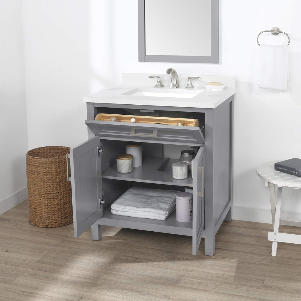 Single Sink Bathroom Vanity in American Grey M1651