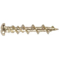 Brass Plated Anchoring Screws 3/16 by 1-1/4 inch 20 Pack F40130