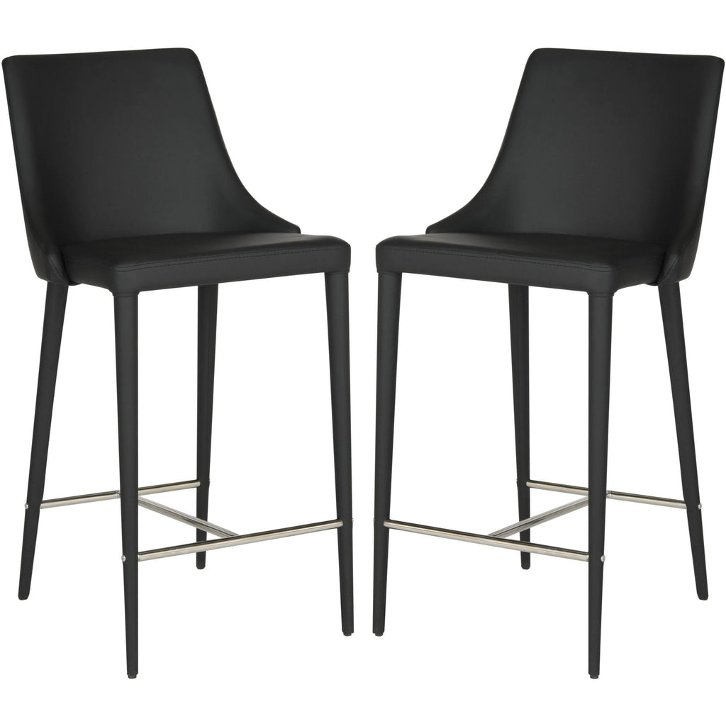 Black Counter Stool Set of 2 K409