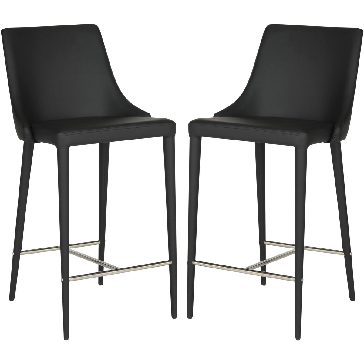 Black Counter Stool Set of 2 K409