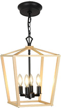 Wooden Lantern Pendant Lighting Ceiling Light Fixture I7439